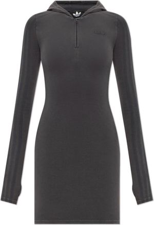 adidas T-shirtjurk - Dames - Korte kleedjes - Grijs - XS - Katoen - Kleedjes