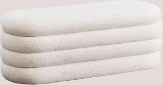 Sklum Sklum - Banco con almacenaje en borreguito Jutson