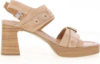 Mjus Sandalen met hak, leer