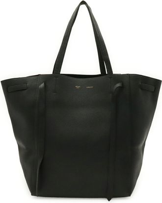 Celine Black Leather Shoulder Bag Tote Bag (Pre-Owned)