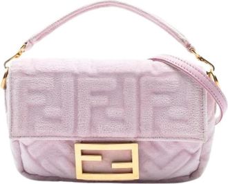Fendi Pre-owned Shoulder Bags, female, Pink, Size: ONE SIZE Pre-owned Vintage Shoulder Bag