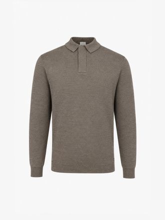 Gentiluomo Longsleeve Polo Zip | Taupe
