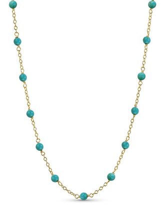 Jewelmak 14K Turquoise Necklace