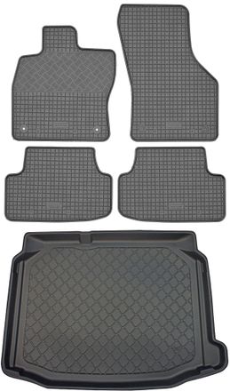 OEM Seat Le&oacute;n Iii Y Iii Sc 5f Hatchback (3/5 Puertas) De Noviembre De 2012 A Marzo De 2020 / Mayo De 2013 A Agosto De 2018. Juego: Alfombrillas De Goma Pa