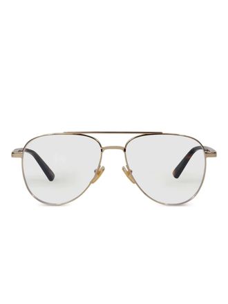 Gucci Occhiali da sole con montatura stile pilota - Oro