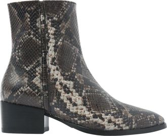 VIA VAI Rose Baker slangenprint enkellaarsjes - Dames - Laarzen met Hak - Veelkleurig - 38 EU - Leer - Schoenen