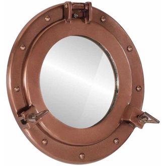 vidaXL Vidaxl - Espejo De Ojo De Buey De Pared Aluminio Y Vidrio &Oslash;30 Cm