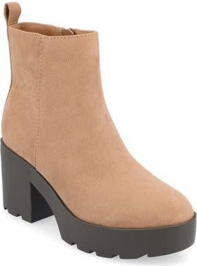 Journee Collection Cassidy Bootie in Beige at Nordstrom Rack, Size 7.5