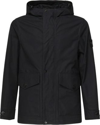 Stone Island Weatherproof Ghost Jacket - Heren - Zomerjassen - Zwart - M - Katoen - Jassen