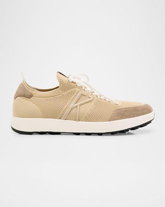 Kiton Mens Knit Runner Sneakers