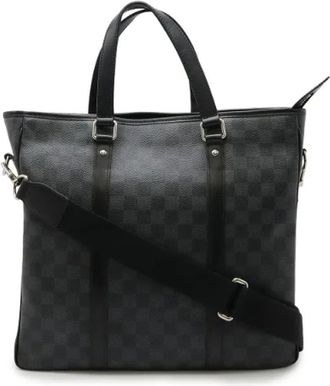 Louis Vuitton Pre-owned Tote Bags, male, Black, Size: ONE SIZE Pre-owned Canvas louis-vuitton-bags