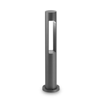 Netlighting Acqua 1 Light Outdoor Bollard Anthracite IP44 G9 in Black