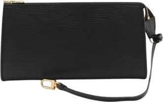 Louis Vuitton Pre-owned Clutches, female, Black, Size: ONE SIZE Pre-owned Epi Pochette Accessoire