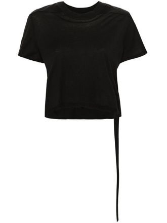 Rick Owens T-shirt Level T crop - Nero