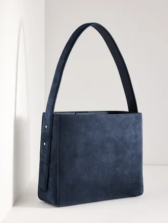 Talbots Suede Bucket Bag - Indigo - 001 Talbots
