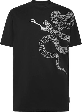 Philipp Plein Heren, Tops, Zwart, Maat: 2XL Katoen