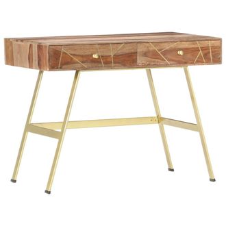 vidaXL Vidaxl - Escritorio Con Cajones Madera Maciza De Acacia 100x55x75 Cm