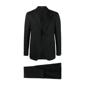 Tagliatore Single Breasted Suits, male, Black, Size: XL Dresses Black