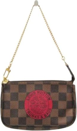 Louis Vuitton Pre-owned Mini Bags, female, Brown, Size: ONE SIZE Pre-owned Mini Pochette Accessoires T&B