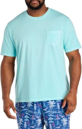 Vineyard Vines Big & Tall Surf Pocket T-Shirt V2 in Sea Splash at Nordstrom, Size 4X Big