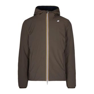 K-Way K-Way, Light Jackets, male, Green, Size: 2XL Jacob St Warm Reversible Jacket