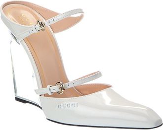 Gucci Logo Patent Pump
