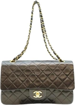 Chanel Pre-owned Vintage Schoudertas - Dames - Vintage Schoudertas - Bruin - ONE Size - Leer - Vintage
