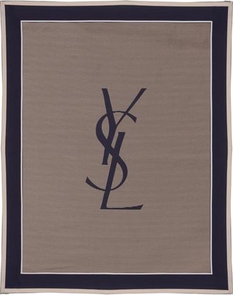 Saint Laurent Silky Scarves, unisex, Brown, Size: ONE SIZE Cassandre Stole