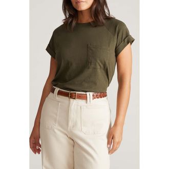 Universal Standard Light As Air Short Sleeve T-Shirt in Nori at Nordstrom, Size 3Xl