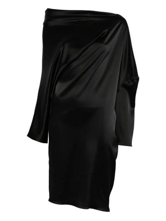 Gianluca Capannolo Abito corto drappeggiato - Nero