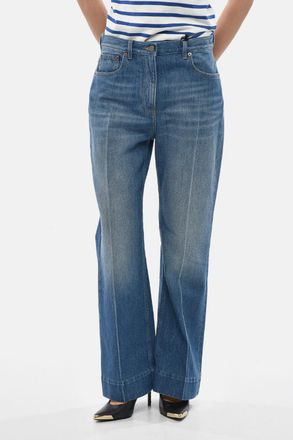 Valentino Flared Jeans With Whiskering Effect 26cm Valentino