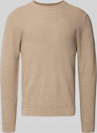 Selected Regular Fit Pullover aus reiner Bio-Baumwolle Modell ROSS in Ecru Melange, Größe XXL