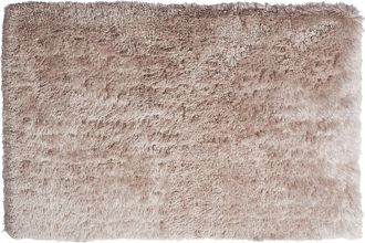 Vente-Unique Alfombra shaggy de pelo largo - 200 x 290 cm - Topo - ARDELA