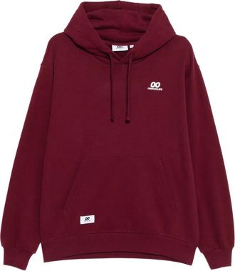 Chocoolate Felpa con cappuccio e logo ricamato - Rosso