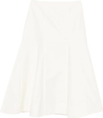 R&oacute;he A-lijn Midi Rok - Dames - Midirokken - Wit - 2XS - Katoen - Rokken