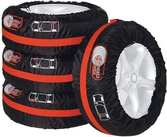 Trade Shop Trade Shop - Set 4pz Borsa Custodia Protezione Pneumatici Auto Cover Storage Gomme Ruote 65cm