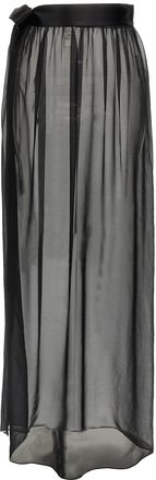 Dolce & Gabbana Black Silk Mini Womens Skirt