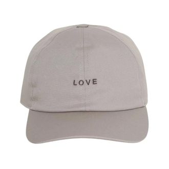 Rick Owens Caps, unisex, Beige, Size: S Love Baseball Cap