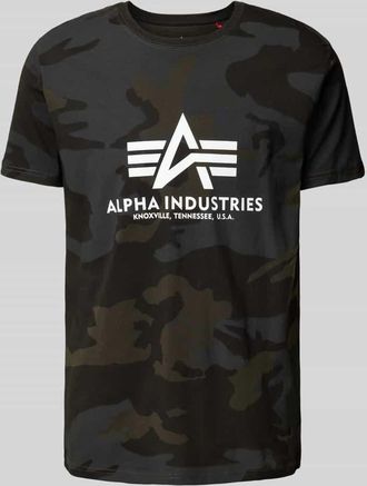 Alpha Industries Alpha Industries T-Shirt mit Label-Print in Black, Größe XL