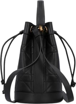 Dior Pre-owned Backpack Suppe Maxicannage Bucket Bag - Dames - Vintage Tas - Zwart - ONE Size - Leer - Vintage