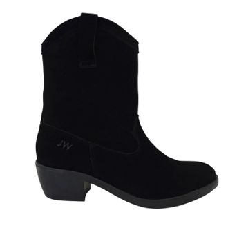 Jack Wills Dalida su&egrave;de westernlaarzen met blokhak voor dames (Zwart)