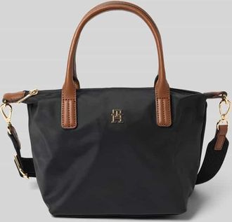 Tommy Hilfiger Umhängetasche mit echtem Leder-Besatz Modell POPETTE in Black, Größe 1