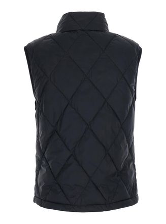 Burberry Womens Sleeveless Down Jacket Cheswick Black Polyamide Puffer