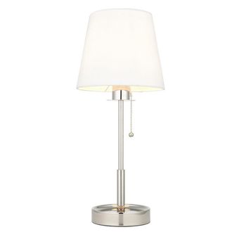 Netlighting FLORENCE Dimmable Stylish Indoor Decor Base & Shade Table Lamp in Silver