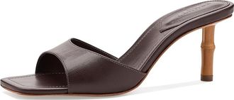 Schutz Leena Bamboo Womens Sandals Root Brown : 10.5 M, Leather