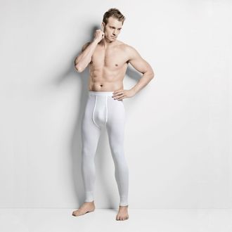Isa Lange Unterhose ISA BODYWEAR Lange Unterhose mit Eingriff Udo, Herren, Gr. XXL, wei&szlig;, Obermaterial: 100% Baumwolle CO., Unterhosen Lange Unterhose