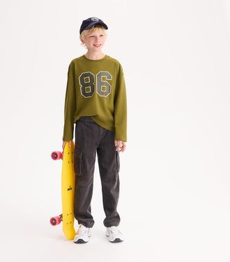 La Redoute Collections Cargobroek in fluweel