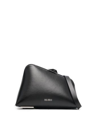 The Attico Midnight leather clutch bag - Black