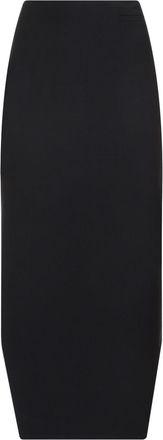 Givenchy Womens Front Kick Skirt - Black Wool - Size EU 38 (Womens)