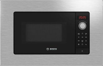 Bosch Bel623ms3 - Horno Microondas Integrable 20 Litros Con Grill Inox